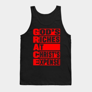 GRACE - God's Riches At Christ's Expense Tank Top